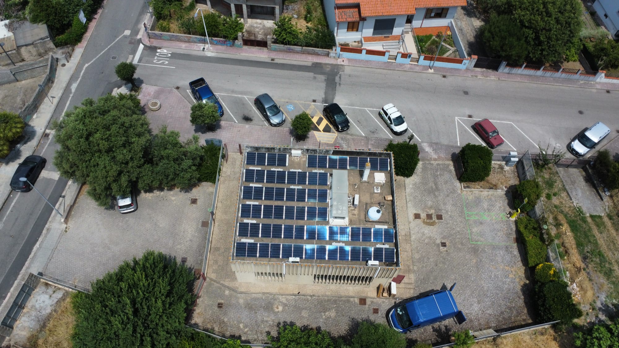Impianto fotovoltaico Poste Italiane a Villaurbana